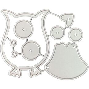 Night Cutting Die Template for Creative Little Animal Embossing Cutting Halloween Crads Making Accessor Halloween Metal Cutting Dies Stencils for DIY Scrapbooking Album Paper Card Arts, Crafts
