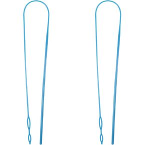 2 PCS Threader Threader Tool ، 23in Hoodie String Threader مرنة استبدال شباط بلاستيكية مرنة بديل سريع وسهل سلسلة حبل الخيوط لسترات سترونات سترات سروال سروال