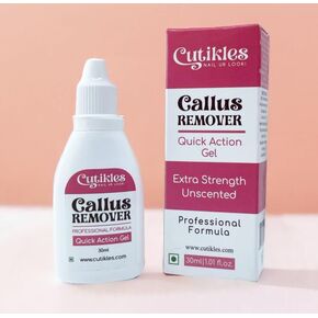 Callus Remover Gel for Feet. Strong Professional Formula Removes Tough Callus Instantly. Get Spa like Pedicures at home - 1 Fl Oz