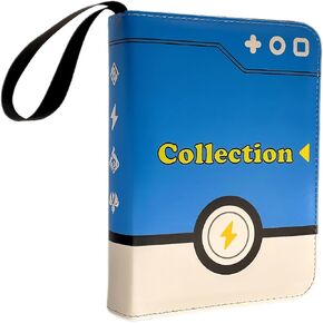 ألبومات تداول مجموعة Card Binder Collection تناسب 400/900 مع 50 من الأكمام القابلة للإزالة ، ل MTG و TCG و Game Sport Cards Holder مع هدايا Zipper for Boys and Girls (900 ، Red)