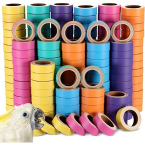 120 pcs فاداة بايلس بيرد ألعاب كبيرة للببغاوات من الورق المقوى لب الطيور العصيدة مضغ تمزيق مطعمة اللعب قدم القدم للببغاء المتوسط ​​والببغاء الصغير الكوكاتو الرمادي الأفريقي