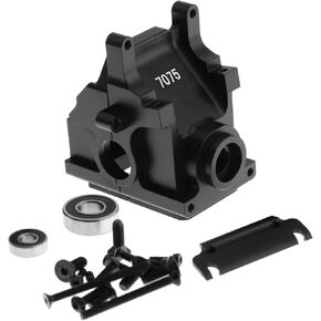 علبة التروس علبة الحاجز الأمامية/الخلفية الألومنيوم 7075 لـ Arrma 6S Kraton Outcast Typhon Talion Concaction Fireteam Mojave Parts (Black)