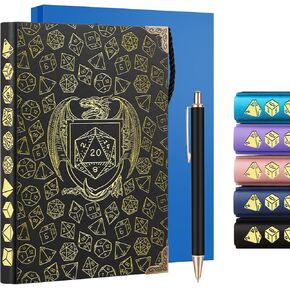 الأرجواني الخفيف A5 الأبربل A5 الأبراج والتنين فو فو قديمة دفتر الزنزانة Dungeon Master Gifts مضحك DND هدايا D20 RPG غلاف دفتر ملاحظات تنفيذي ، 200 صفحة 120 GSM ورقة سميكة محكم مع القلم ، Dragons Gamer Gifts (DND Light Purple)