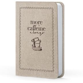 كتاب Noten Journal Noteboor ، Premium Hardcover (Light Coffee) ، 256 صفحة ، غطاء نسيج الكتان ، صغير (A6: 3.82 بوصة × 5.51 بوصة / 97 × 140 مم) ، 100 GSM