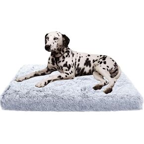 BECNBEAU Dog Bed Covers Replacement ONLY Cover for Medium Large Dogs Bed External Covers DIY Dog Cushion for Rectangular Foam Bed Removable Washable Pet Bed Mat Case Pink,XL