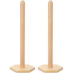 Sexlieu Yarn Holder Sbindle - 2 Pack ، مغزل مغناطيسي لتدوير الغزل الناعم ، متوافق مع حامل خيوط Sexlieu ، لون الخشب الطبيعي