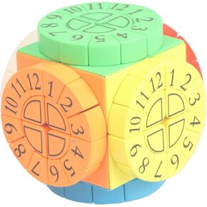 Time Machine 2x2 Speed ​​Cube ، UV Printing Cube Magic Cube Teacal Buzzles Toys للأطفال والمبتدئين والبالغين (لاصق) مرقمين