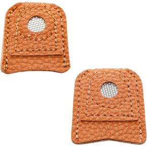 Jakoue 8 PCS خياطة البصر ، واقي أصابع الأصابع ، و shimble ، وملحقات حرفية خياطة اللحف للإبرة ، ومحرف تطريز يدوي مع 4 ألوان (Rose Gold+Bronze+Gold+Sazzing) 2 أحجام ، S/M