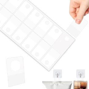 500pcs علامات تبويب شنقية لاصقة ذاتية ، (1.3 * 0.9 بوصة) علامات تعليق بلاستيكية واضحة ، علامات تعليق قوية للغاية ، علامات شنقا لزجة مستديرة لعرض المتجر عروض البيع بالتجزئة
