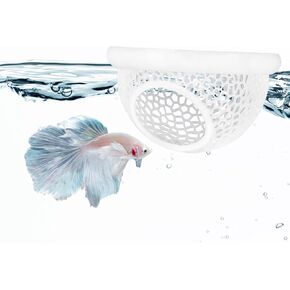 Floating Betta Hide & Shrimp Cave – All-in-One Aquarium Hammock, Feeder, and Safe Resting Spot for Stress-Free Fish Tanks