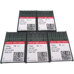 CKPSMS Groz-Beckert Needle في صندوق بلاستيكي واضح-50pcs Groz-beckert DPX5MR / 134MR / 135X5MR إبر آلات اللحف طويلة الذراع (حجم الإبرة: 18/110)