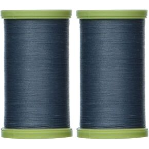 [2 pack] Coats & Clark Dual Duty بالإضافة إلى خيط خياطة اللحف 325yds Miniature Blue S960-4640