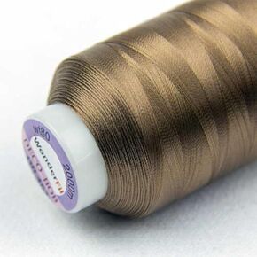 Throughfil Speciality Threads Decobob Dark Tan #463 ، بوليستر قطني ثنائي الطبقات ، 80wt