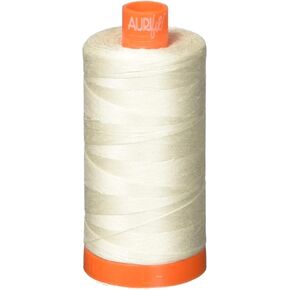 Aurifil A1050-2311 Mako Cotton Thread Solid 50WT 1422YDS MASLIN (الإصدار المحسن (1422 YD))