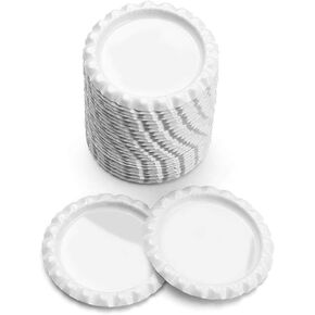 IGOGO 100 Pcs Colors Bottle Caps Craft Bottle Stickers for Hair Bows Pendants Scrapbooks 1 Inch (Black, 100 pcs)