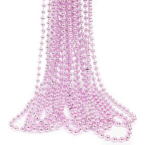 Giftexpress 72pcs 33 "Baby Pink Mardi Gras Beads Necklace ، Netlace Mardi Gras Strows ، Mardi Gras ، حبات يوم القديس باتريكز ، قلادة زي حزب الحفلات