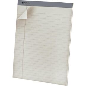 Ampad Writing Pads, 8-1/2" x 11-3/4", Wide-Ruled, Gray, 50 Sheets/Pad, 12 Pads/Pack (20-620)