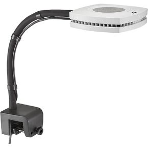 أسماك المائية برايم 16 HD LED Salaltwater Reef Aquarium Light مع ذراع التثبيت 12 بوصة - أبيض
