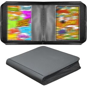 Binder Comic Binder ، ألبوم تخزين الكتب المصورة Pu Leather مع الأكمام للعمر الحالي والفضي والكوميديا ​​العادية المحفورة والركاب ، يناسب 28 كتابًا كوميديًا ، هدية للجمعية الهزلية