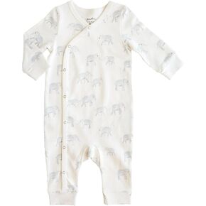 PEHR Kimono Romper Elephant / 3-6 mos.,Deep Sea