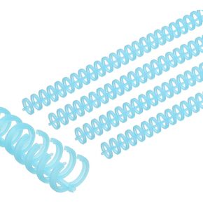 Patikil 12mm (1/2 ") لفائف ربط دوامة بلاستيكية ، 25 جهاز كمبيوتر سليم ملزمة 85 ورقة السعة 3: 1 حلزوني ملزمة الملعب لألواح الورق الملزمة ، أزهار الكرز الوردي
