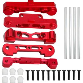 Aluminum Alloy Front Rear Lower Arm Suspension Mount Set Upgrades Part for Arrma 1/7 Felony Infraction Limitless Mojave 6s 1/8 Kraton Notorious Outcast Typhon 6s,Replace #AR330379