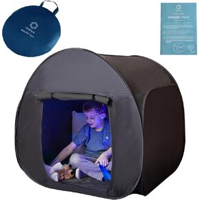 Sensory Tent | Calm Corner for Children to Play and Relax | Sensory Corner | Helps with Autism, SPD, Anxiety & Improve Focus | Black Out Sensory Tents for Autistic Children | Small