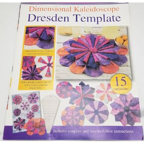 HONEYSEW Dimensional Kaleidoscope Dresden Template and Pattern for Quilting and Sewing