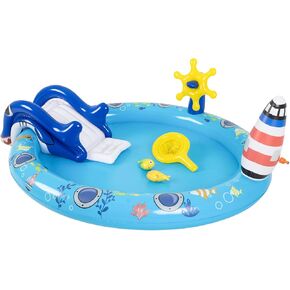 DIMAR GARDEN Inflatable Kids Swimming Pool Water Slide Pool Play Center in Kuwait