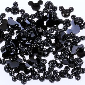 240Pcs Resin Mouse Head Flatback Rhinestone Beads for Scrapbooking DIY Crafts Hair Accessories (Mixed Color)