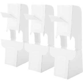 20 Pack Pack Pack Stand Cardboard Sealboard Backs ، تطبيق سهل وسريع ، 7.1 بوصة إطار الصورة البيضاء و Art Easel Stand لمشاريع الحرف والملصقات والعلامات والصور