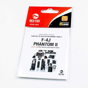 Red Fox Studio RFSQS-32036 1/32 F-4J Phantom II 3D Acrylic ansher cockpit Panel (for tamiya)