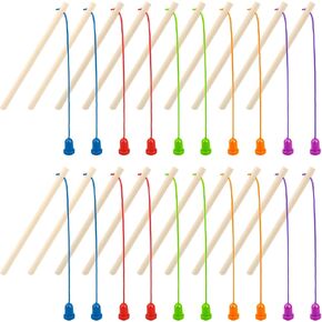20 PCS KIDS WOODEN MAGNECTION FIRISHING POLES MINI MAGNECTIC FIRCH RODS TO TO TO TOUN