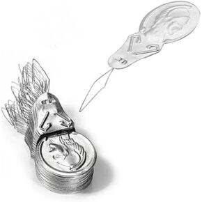 50PCS Silver Needle Threaders Toverts Though