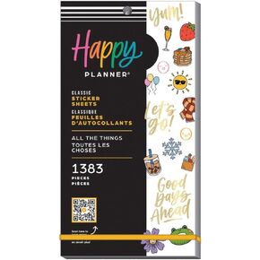 حزمة قيمة ملصق Happy Planner 30/Sheets-كل الرموز ، 1383 قطعة