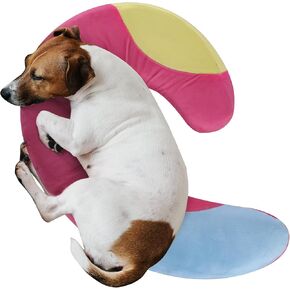 HOMBYS Dog Claming Pillow Curl Up Pillow for Dog & Cats Dog Body Pillow-20 X14