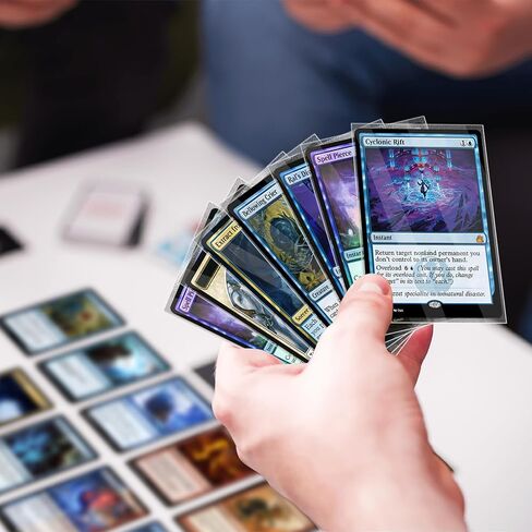 1000 Pack Card Sleeves, 500 Matte Trading Card Sleeve and 500 Inner Sleeves Ideal for Double-Sleeving, Perfect Fit Sleeves Compatible with MTG, TCG, Baseball, Football Cards(5 Colors) in Kuwait