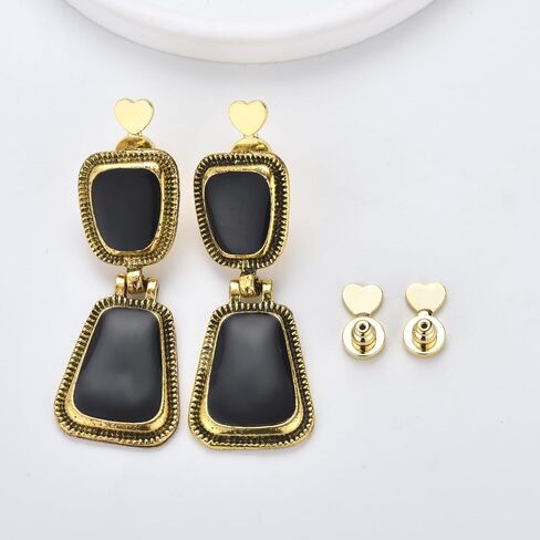 Earring Backs, AKRUWELRY Heart Shape Earring Lifter Backs Replacements for Droopy Ears Heavy Earrings Locking Earring Backings for Studs Large Support Backs in Kuwait