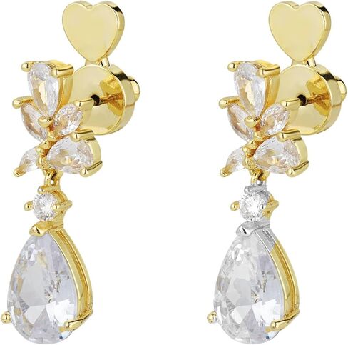 Earring Backs, AKRUWELRY Heart Shape Earring Lifter Backs Replacements for Droopy Ears Heavy Earrings Locking Earring Backings for Studs Large Support Backs in Kuwait