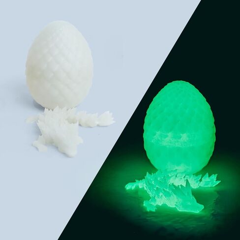 4pcs بيض التنين المطبوع ثلاثية الأبعاد مع التنين في الداخل ، لعبة Mini Mystery Egg Egg Toy Crystal Toy ، هدايا ديكور المكتب المنزلي ، مجموعة لعبة الحيوانات المطبوعة ثلاثية الأبعاد (مجموعة B) in Kuwait