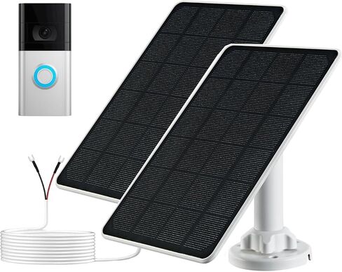 Solar Panel for Ring Camera, Charger Compatible with Ring Stick Up Cam/Pro Battery, Ring Spotlight Cam Battery/Plus/Pro, Outdoor Waterproof 5W 5V Solar Panel, 13FT Charging Cable in Saudi Arabia