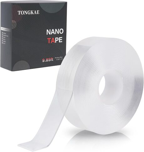 Double-Sided Nano Tape, Clear Removable Adhesive Mounting Tape (9.85ft) in Saudi Arabia