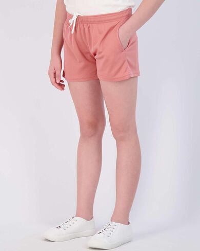 Real Essentials 4-Pack: Girl's Mesh Active Athletic Performance Sport Shorts for Girls with Pockets in Kuwait