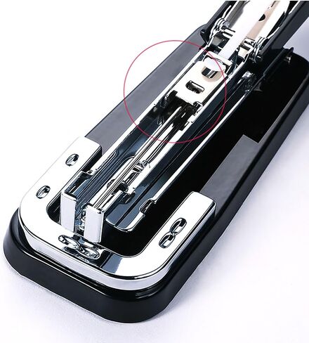 Rotatable Desktop Staples, 5.3 Inch Labor Saving Black Stapler for About 25 Sheets Capacity with 1000 Pcs No.12 Staples (Black) in Saudi Arabia