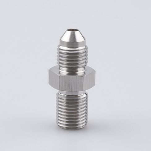AC PERFORMANCE Stainless Steel Fuel line adaptor fitting -4 AN AN4 Male Flare to M10 x 1.25 Male Metric Thread Adapter Connector in Saudi Arabia
