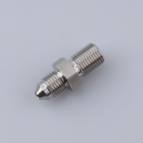 AC PERFORMANCE Stainless Steel Fuel line adaptor fitting -4 AN AN4 Male Flare to M10 x 1.25 Male Metric Thread Adapter Connector in Saudi Arabia