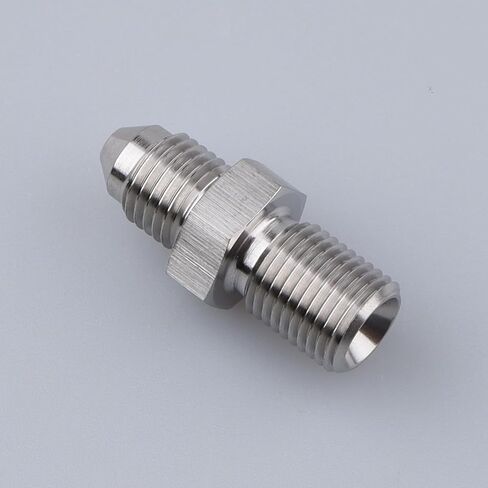 AC PERFORMANCE Stainless Steel Fuel line adaptor fitting -4 AN AN4 Male Flare to M10 x 1.25 Male Metric Thread Adapter Connector in Saudi Arabia