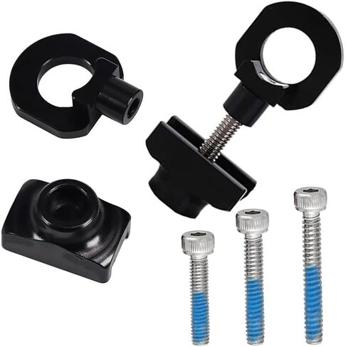 2Pcs Bicycle Chain Tensioner Adjuster Regulator, Aluminum Alloy Bike Chain Fastener Bike Repair Tools for BMX Fixie Single Speed Bike (Red) in Saudi Arabia