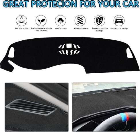 Dash Cover for Honda CRV CR-V 2025 2024 2023 Accessories Dashboard Cover Mat Dash Mat Dash Carpet Cover Protector Sunshade No Glare (Without Hud), Black in Saudi Arabia