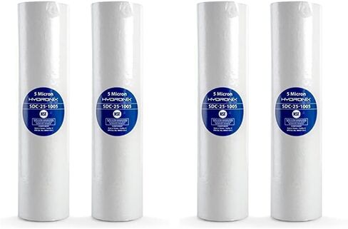 Hydronix SDC-25-1005 Whole House RO Reverse Osmosis Sediment Water Filter Cartridge 2.5" x 10" - 5 Micron (2 Pack) in Kuwait